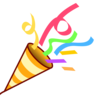 パーティー・ポッパー Emoji 🎉 image - Emojidex style