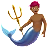Merman: Medium-Dark Skin Tone