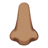 Nose: Medium Skin Tone Emoji 👃🏽 image - Google Noto Color Animated style