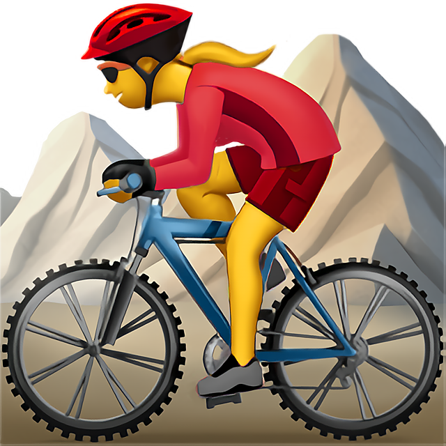 Woman Mountain Biking