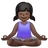 Woman In Lotus Position: Dark Skin Tone