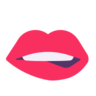 Emoji Bocca Che Morde Il Labbro 🫦 image - Microsoft Classic 2D style