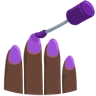 Nail Polish: Dark Skin Tone Emoji 💅🏿 image - Facebook Messenger (2016) style