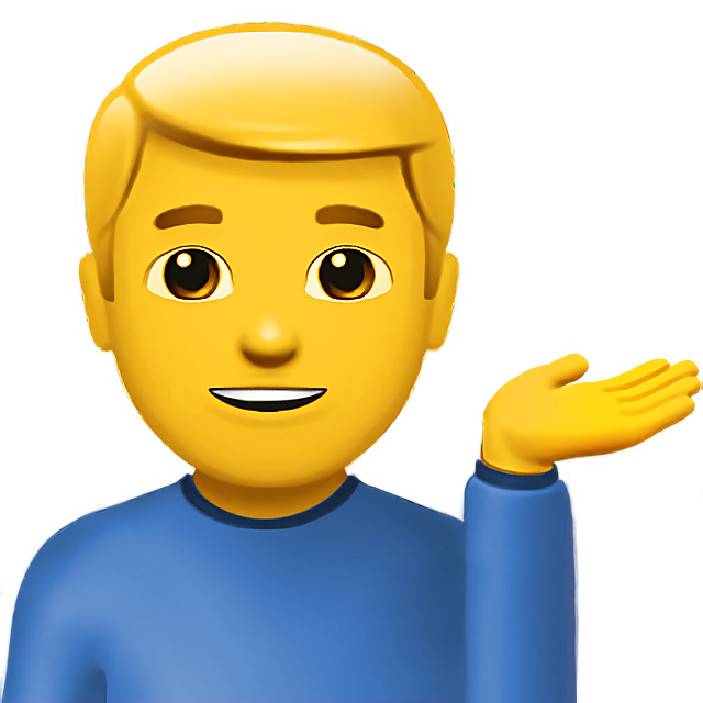 Man Tipping Hand
