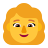 女人 Emoji 👩 image - Microsoft Classic 2D style