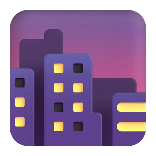 Cityscape At Dusk