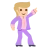 Man Dancing: Medium-Light Skin Tone