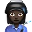 Woman Factory Worker: Dark Skin Tone