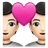 Couple With Heart: Light Skin Tone