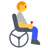 Person In Motorized Wheelchair Emoji 🧑‍🦼 image - Tossface style