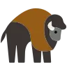 Bison Emoji 🦬 image - Tossface style