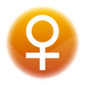 Żeński znak Emoji ♀ image - Emojidex style