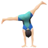 Man Cartwheeling: Light Skin Tone Emoji 🤸🏻‍♂️ image - Apple style
