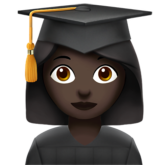 Woman Student: Dark Skin Tone