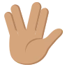 Vulcan Salute: Medium Skin Tone Emoji 🖖🏽 image - EmojiTwo style