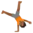 Person Cartwheeling: Medium-Dark Skin Tone