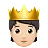 Person With Crown: Light Skin Tone