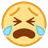 큰 소리로 우는 얼굴
