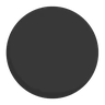 Emoji Közepes fekete kör ⚫ image - Skype style