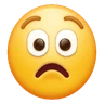 Эмодзи Взволнованное лицо 😟 image - Huawei Harmony OS style