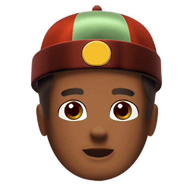 Person With Skullcap: Medium-Dark Skin Tone