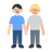 Men Holding Hands: Light Skin Tone, Medium-Light Skin Tone