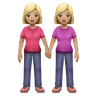Women Holding Hands: Medium-Light Skin Tone Emoji 👭🏼 image - Huawei Harmony OS style