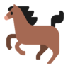 Эмодзи Лошадь 🐎 image - Microsoft Classic 2D style
