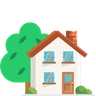Emoji Casa con giardino 🏡 image - Skype style