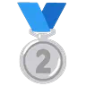 Deuxième place Emoji 🥈 image - Google Noto Color Animated style