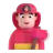 Man Firefighter: Light Skin Tone