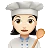 Woman Cook: Light Skin Tone
