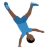 Man Cartwheeling: Dark Skin Tone