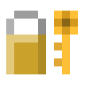 Cadenas fermé et clé Emoji 🔐 image - SerenityOS style