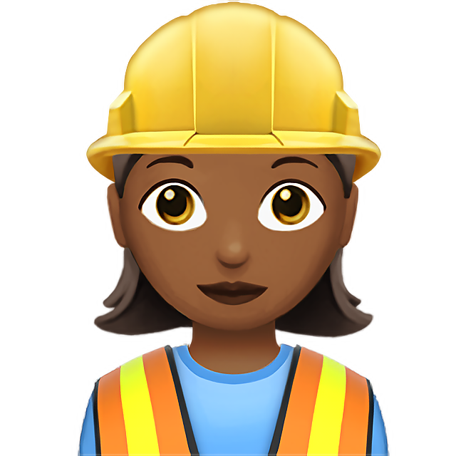 Woman Construction Worker: Medium-Dark Skin Tone
