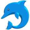 Golfinho Emoji 🐬 image - Facebook Messenger (2016) style