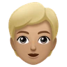 Person: Medium-Light Skin Tone Emoji 🧑🏼 image - Huawei Harmony OS style