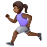 Woman Running: Medium-Dark Skin Tone Emoji 🏃🏾‍♀️ image - Samsung style