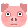 Emoji Sertés arca 🐷 image - Skype style