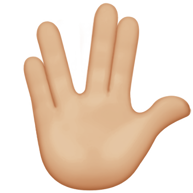 Vulcan Salute: Medium-Light Skin Tone