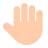 Raised Back Of Hand: Light Skin Tone