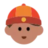 Person With Skullcap: Medium Skin Tone Emoji 👲🏽 image - Tossface style