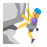 Woman Climbing Emoji 🧗‍♀️ image - Microsoft Classic 2D style