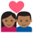 Couple With Heart: Medium-Dark Skin Tone