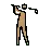 Man Golfing: Medium Skin Tone