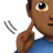 Deaf Man: Medium-Dark Skin Tone