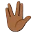 Vulcan Salute: Medium-Dark Skin Tone