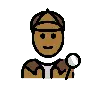 Detective: Medium-Dark Skin Tone Emoji 🕵🏾 image - OpenMoji style
