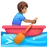 Man Rowing Boat: Medium Skin Tone