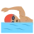 Person Swimming: Medium Skin Tone